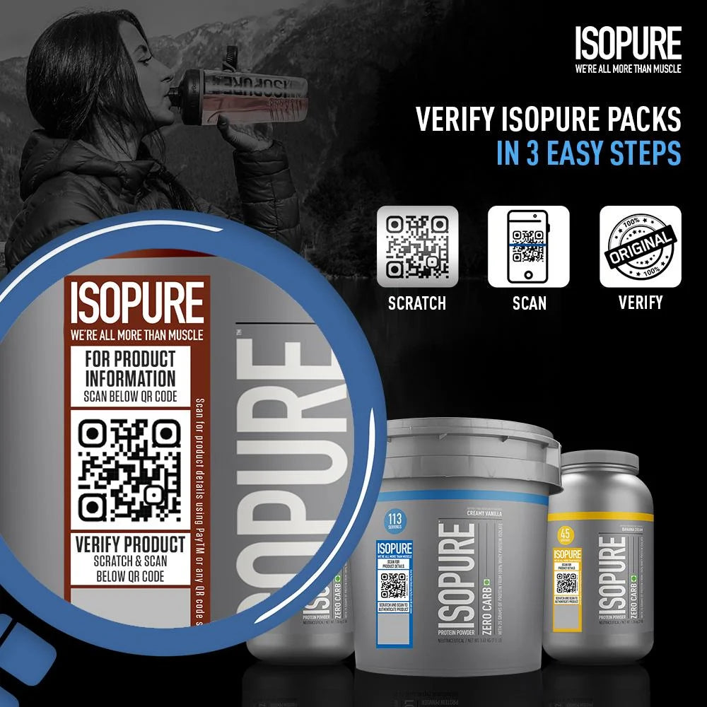 Isopure Low Carb 100% Whey Protein Isolate Powder - 1.36 Kg (3 Lb), Chocolate Penut Butter