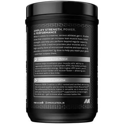 Muscletech Platinum 100% Creatine Powder 250 g - Unflavoured